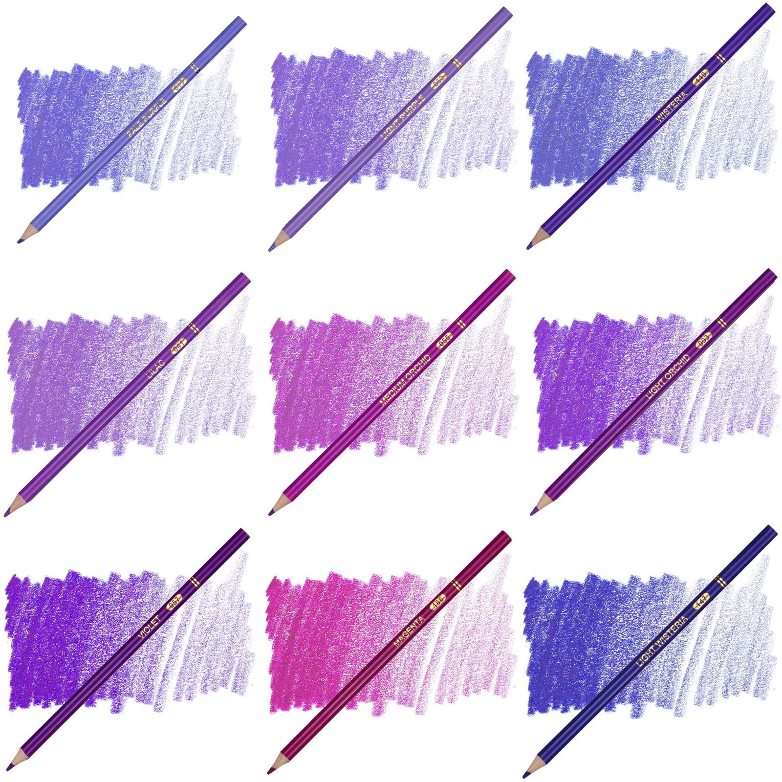 ZZWUAPT Purple Colored Pencils,Oil Based Wooden 1 Count (Pack of 1),
