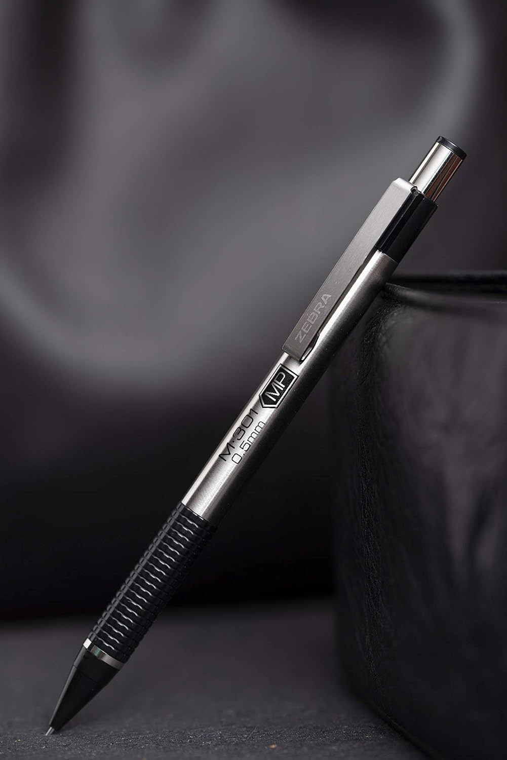 2-Pack Retractable Mechanical Pencils with Ribbed Grip & Built-in Eraser 0.5mm