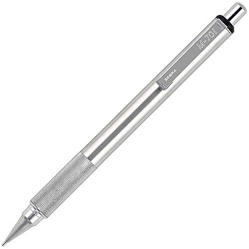Zebra M-701 Stainless Steel Mechanical Pencil, 0.7mm Point Size, Standard HB