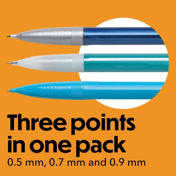 60pk 0.5mm, 0.7mm, & 0.9mm Mechanical Pencils: Back to School Supplies