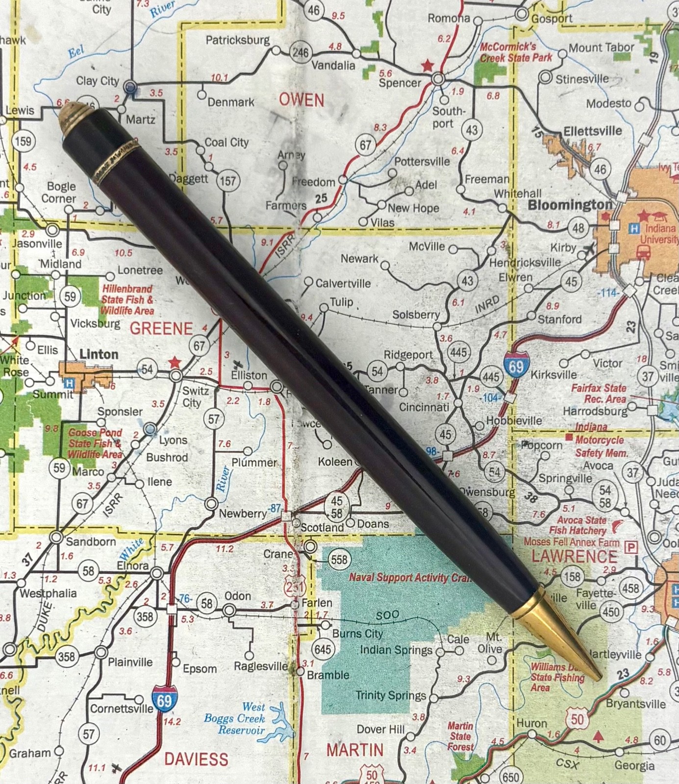 Vintage Eversharp Skyline Solid II Dark Burgundy Mechanical Pencil Standard Size