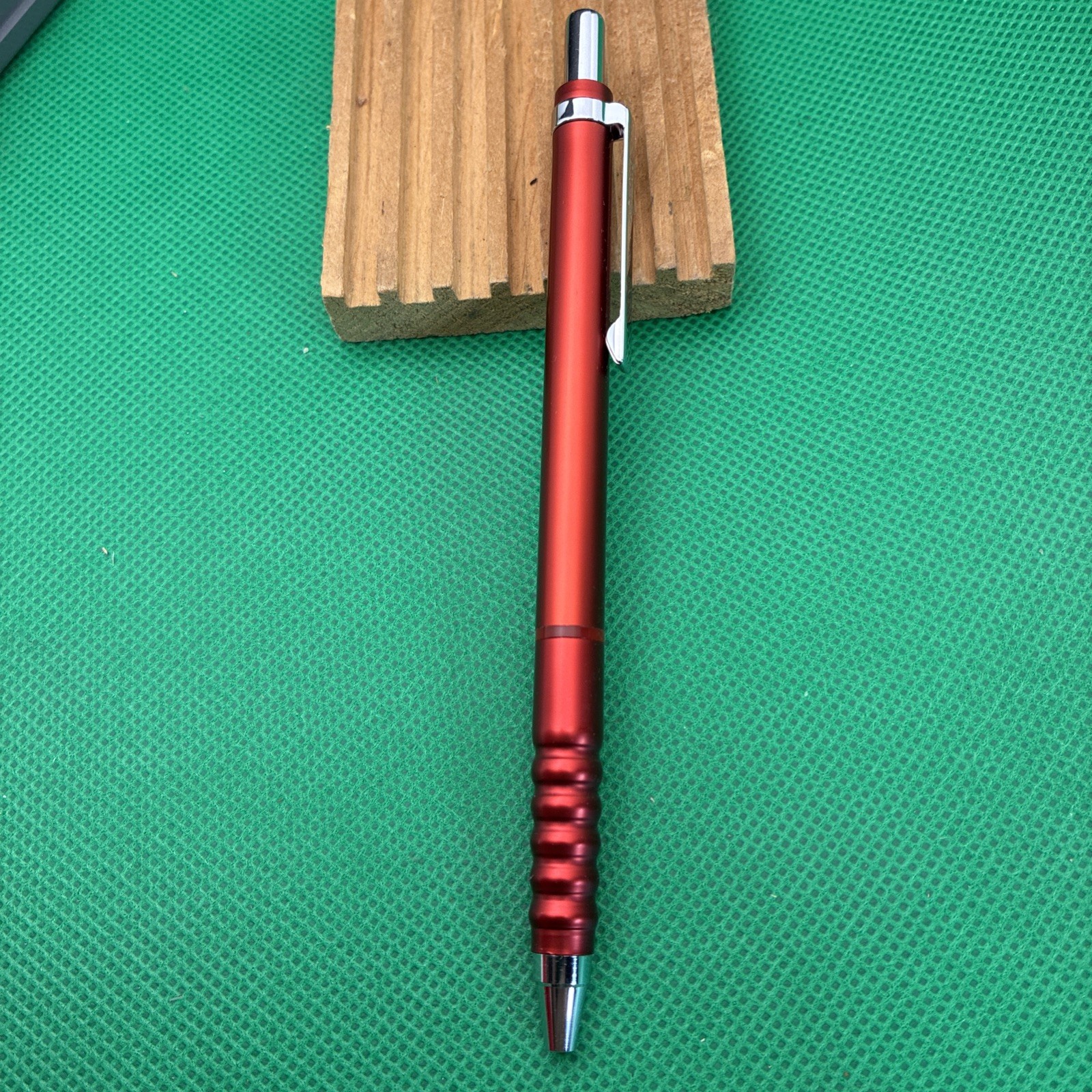 NOS Rotring 400 502 180 Red Metallic Full Metal Double Push mechanical pencil