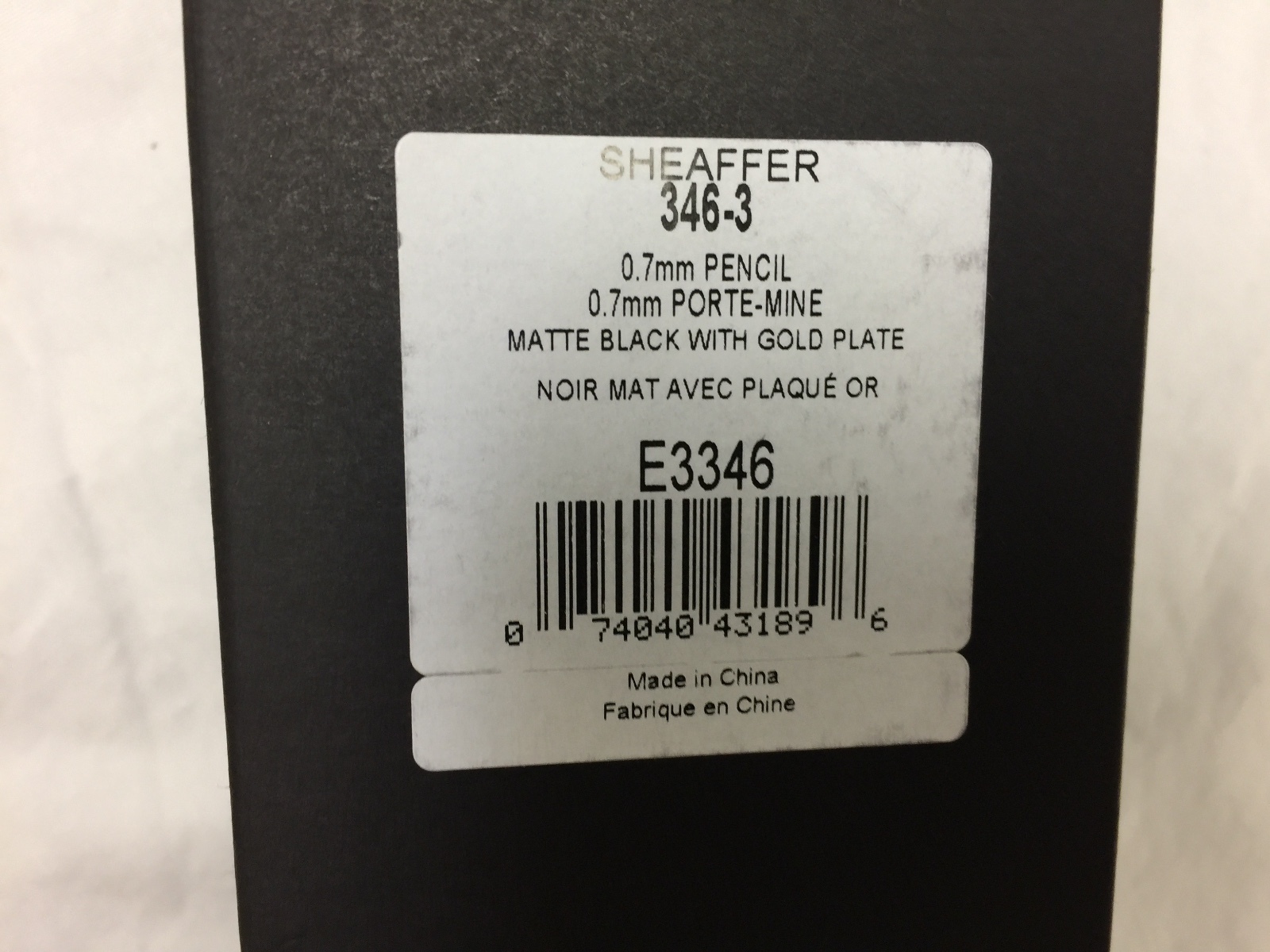 Sheaffer Prelude Matte Black w/22K Gold 0.7 Pencil 100% Authentic – USA Seller