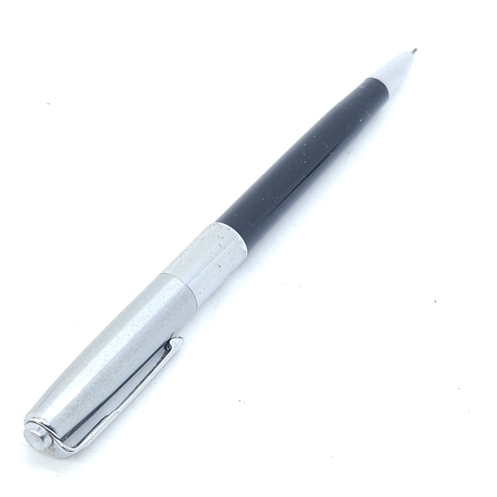 Waterman Vintage Mechanical Pencil 1950’s Black /Chrome Trim Click Body
