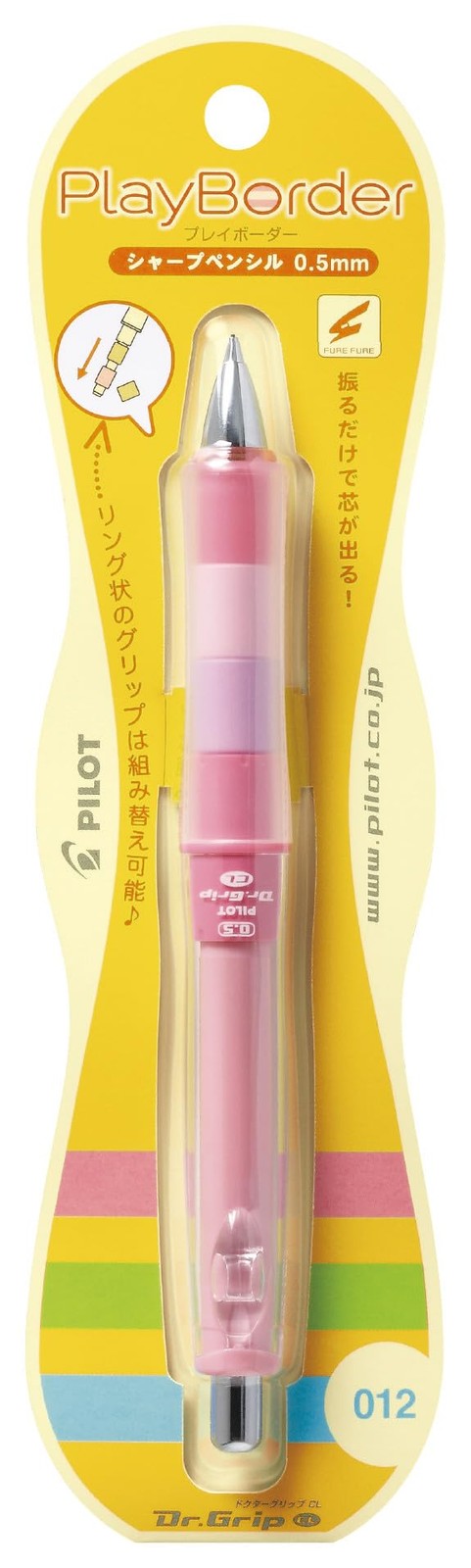 Dr. Grip CL Play Ergonomic Mechanical Pencil 0.5mm Floral Pink Pack of 1