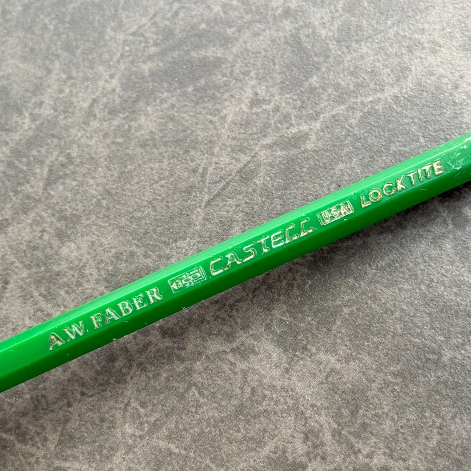 AW Faber Castell Locktite Vintage Green Lead Holder USA, NEW GRAPHITE