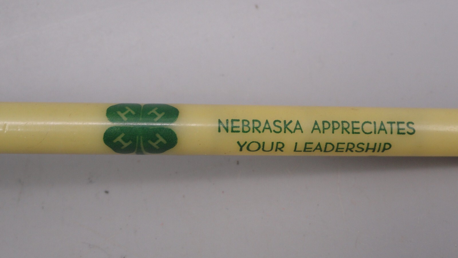Vintage 4-H Clover Club Nebraska Leadership Advertising Mechanical Twist Pencil