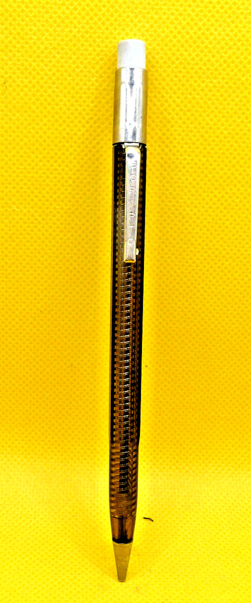 Scripto Vintage Transparent Smoke l.l mm Pencil-Used-free tin of lead-working