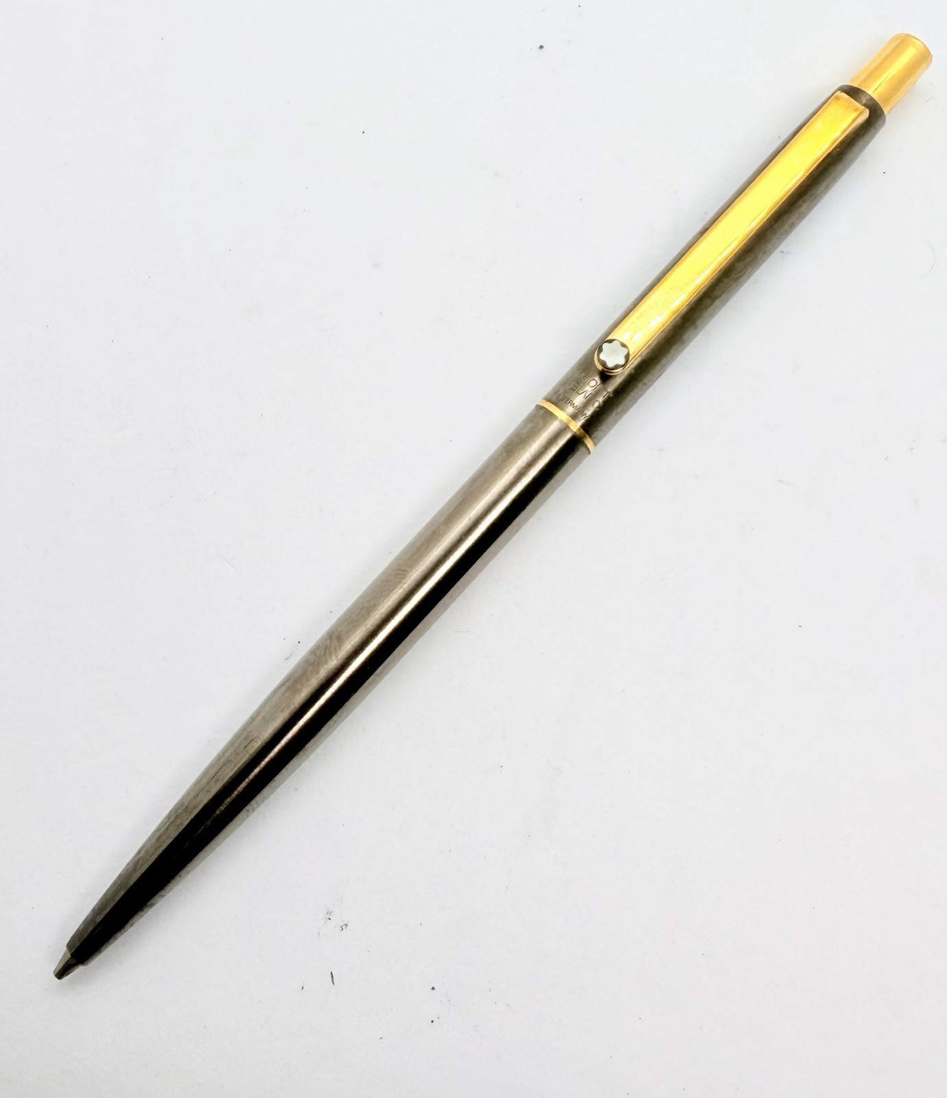 Montblanc Noblesse Titanium Color Mechanical Pencil Metal Gold Trim Functional