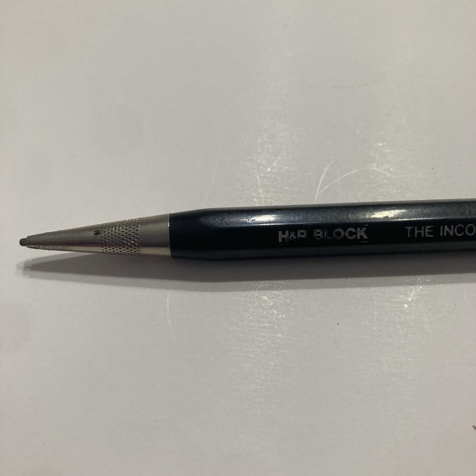 Vintage H & R Block Mechanical Pencil – The Income Tax People – Black