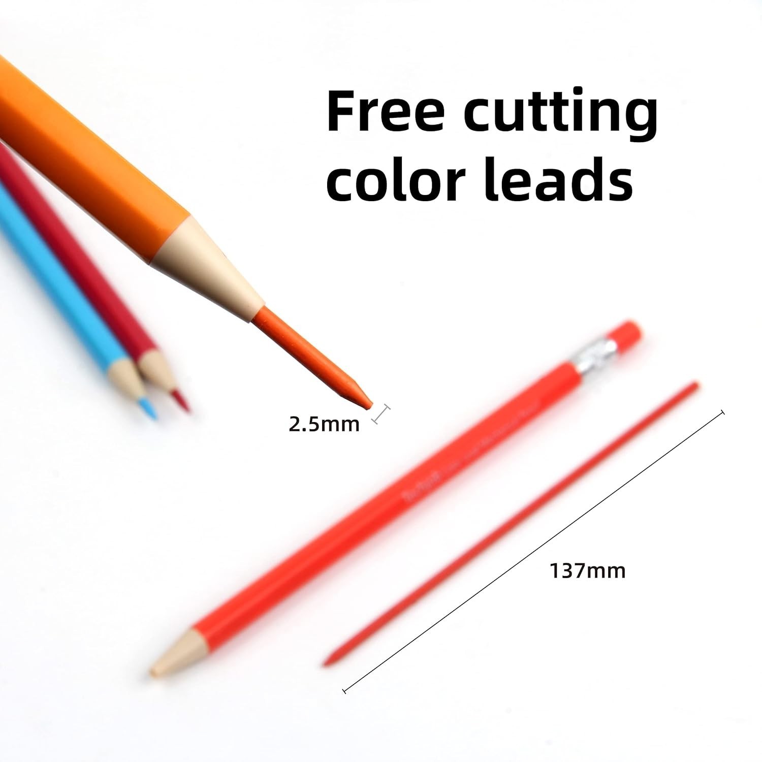 36 Assorted Colored Pencils Set – Includes Sharpener & Protective Case