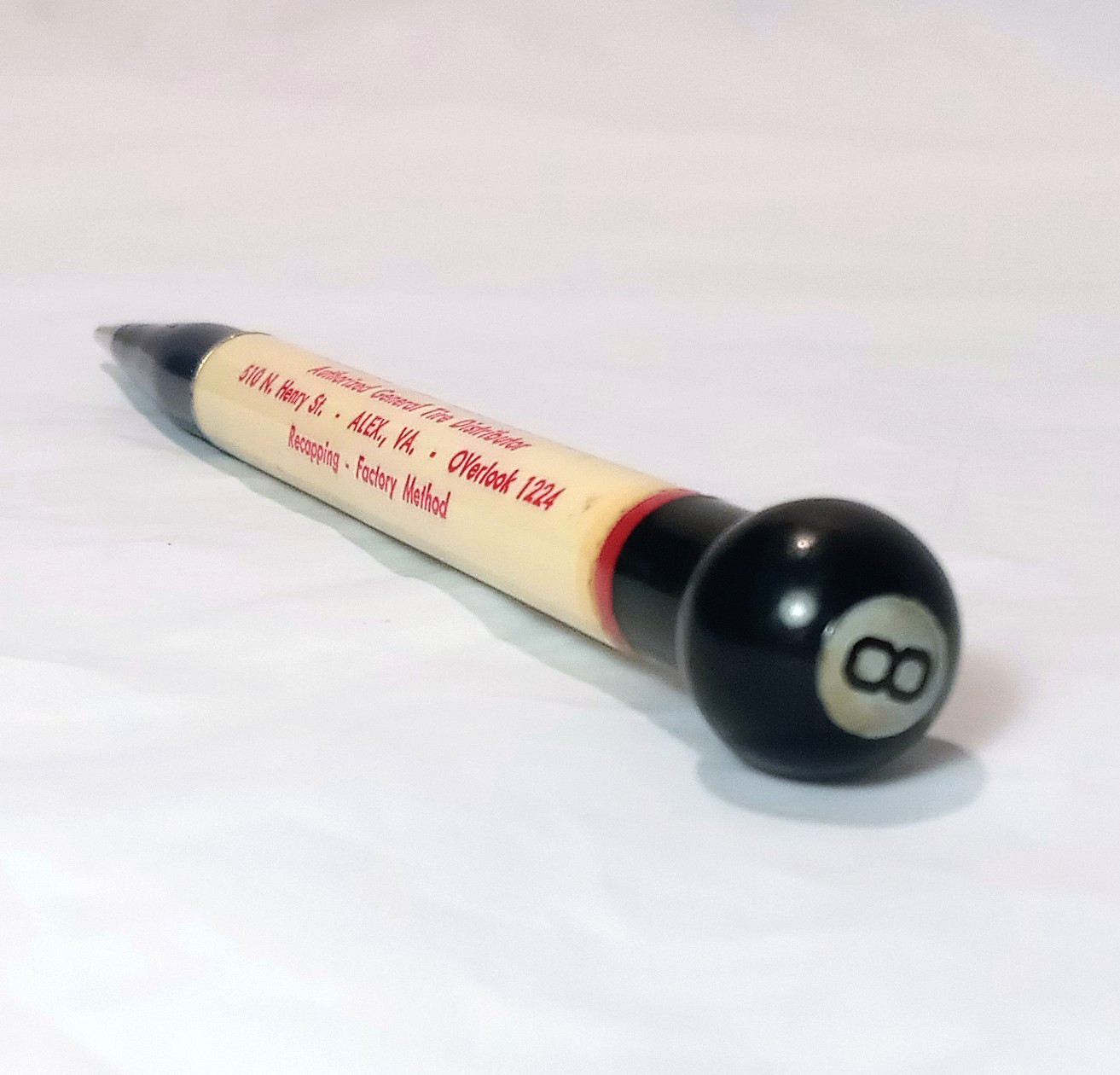 VTG Redipoint 8 Ball Mechanical Pencil USA Colcross Tire Alexandria, VA – Works