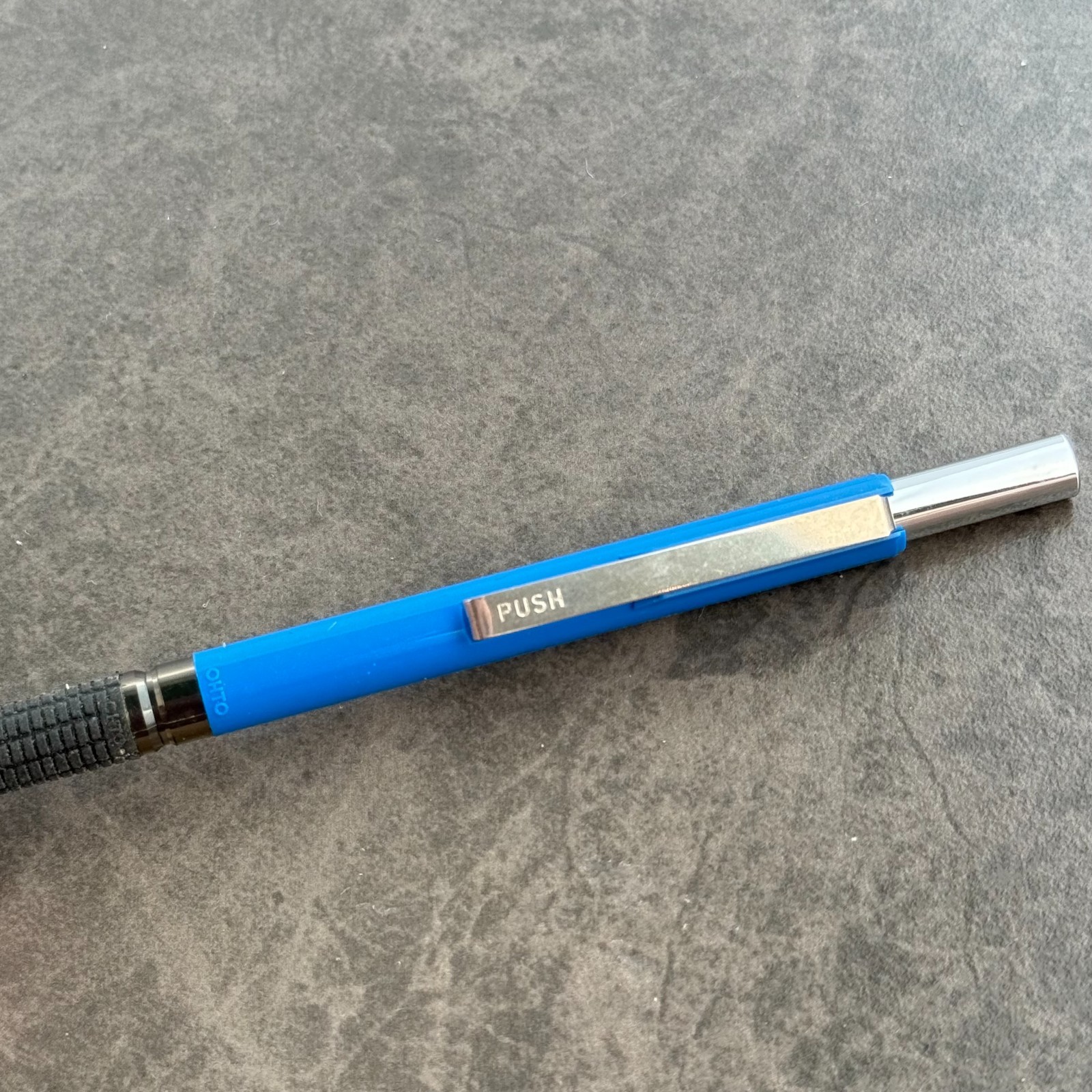 Niji Grip 500 Double Knock Mechanical Pencil Vintage Blue Japan – 0.5mm Lead