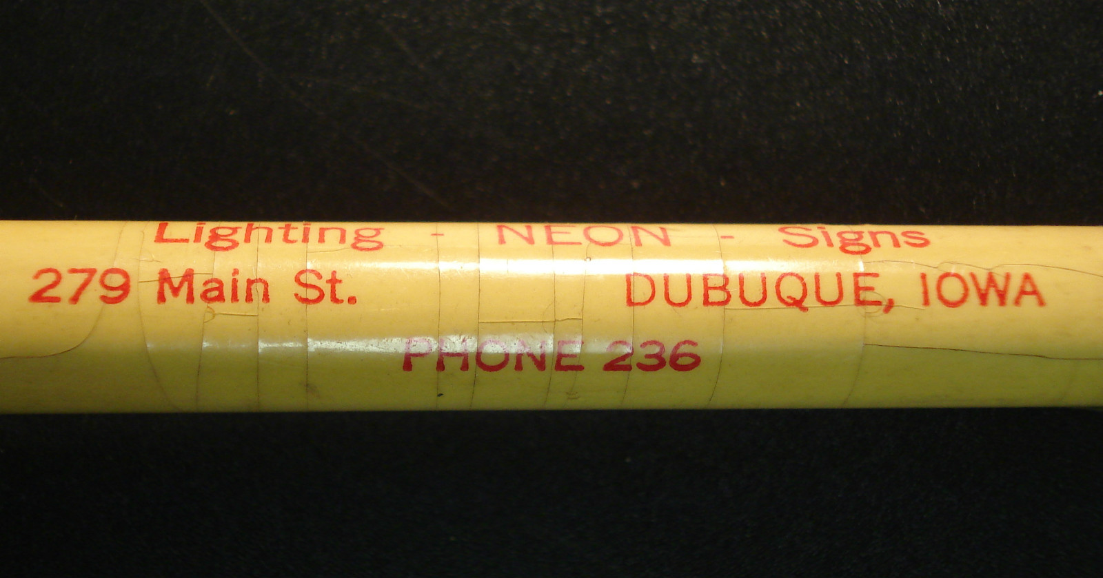 Vintage Dubuque, Iowa “Advertisers Service” Mechanical Pencil! Phone 236!