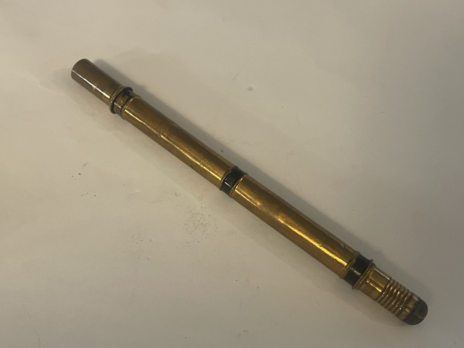 Vintage E. EBERHARD FABER Mechanical Pencil Lead Made USA Yellow Gold Tone🌺