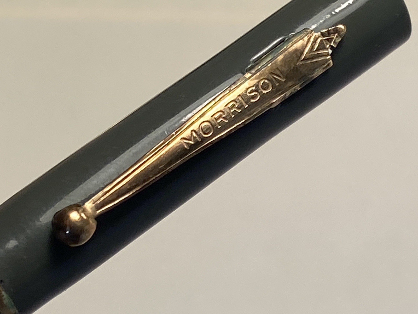 Vintage Morrison Fountain Pen Co. Mechanical Pencil No. 66 Gray & Black