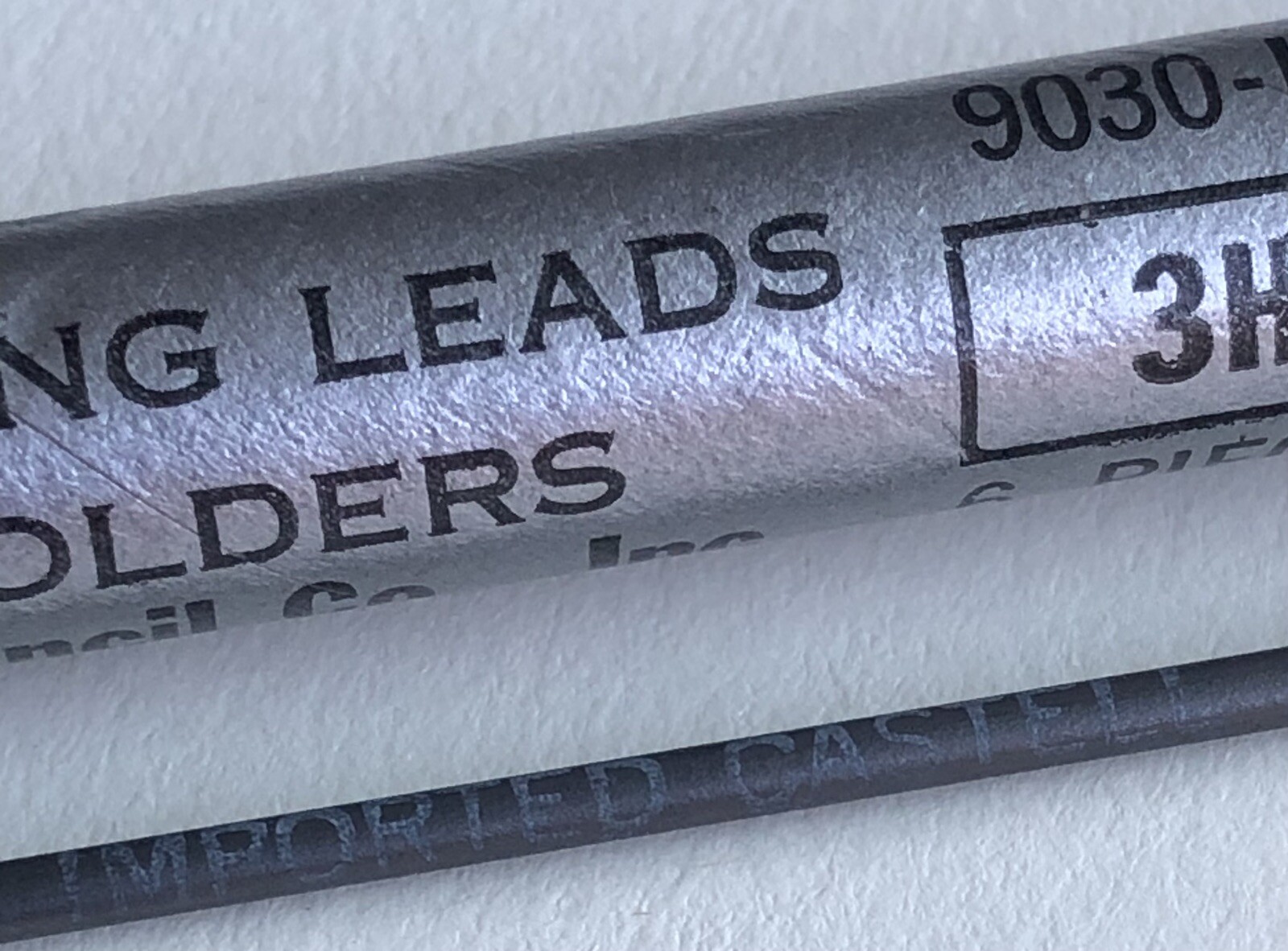 Vintage A. W. Faber Castell Drawing Lead 3H 2mm 6 Pack Tube Germany