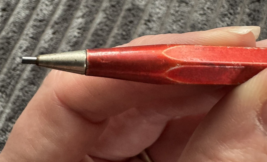 SCRIPTO No. 4 – 47 Metal MECHANICAL PENCIL Red VINTAGE MCM Atlanta GA