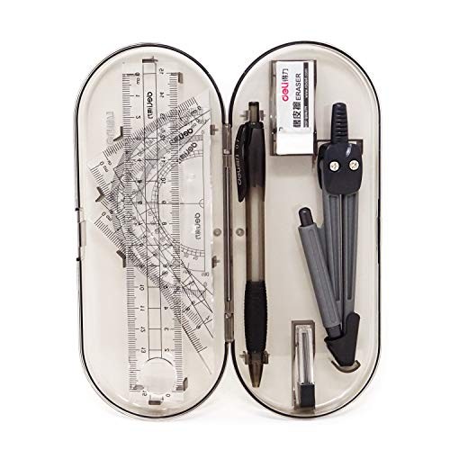 Honbay 8PCS Math Geometry Kit Set for Student and Engineering Drawing –