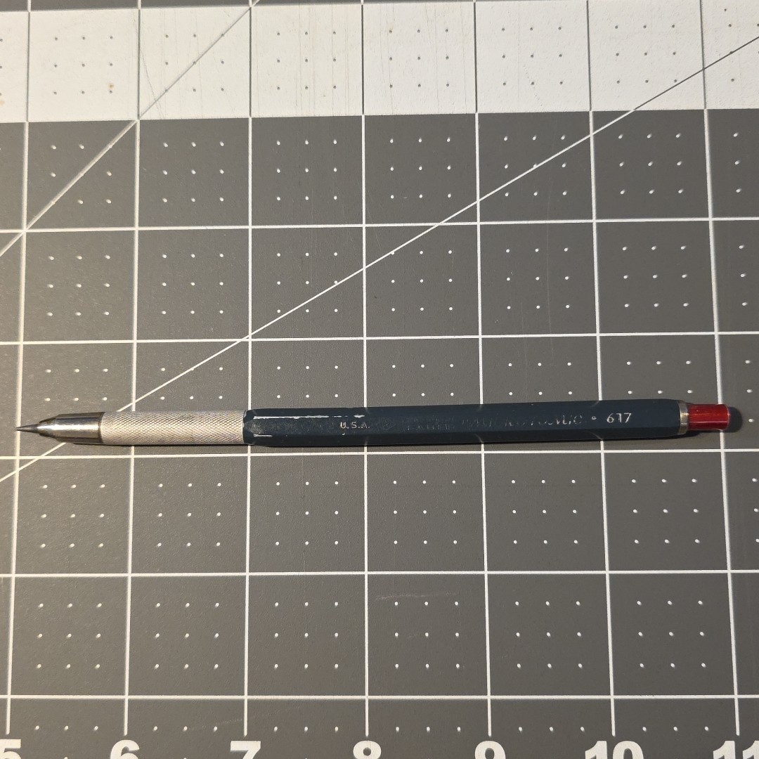 Eberhard Faber Microtomic 617 Mechanical Pencil And Castell Drawing Lead Vintage