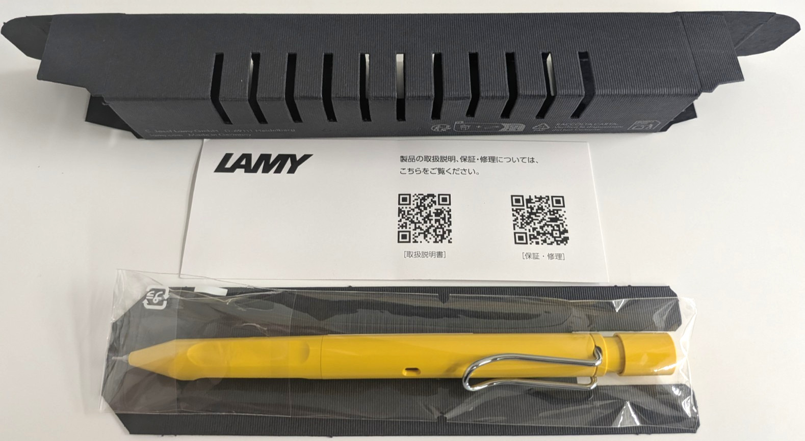 LAMY Safari Kuru Toga Inside 0.5mm Mechanical Pencil Yellow Uni Mitsubishi NEW
