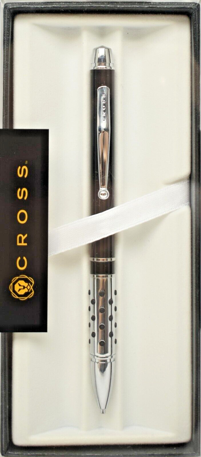CROSS Detroit Black Lacquer & Polished Chrome 0.7mm Pencil with Gift Box