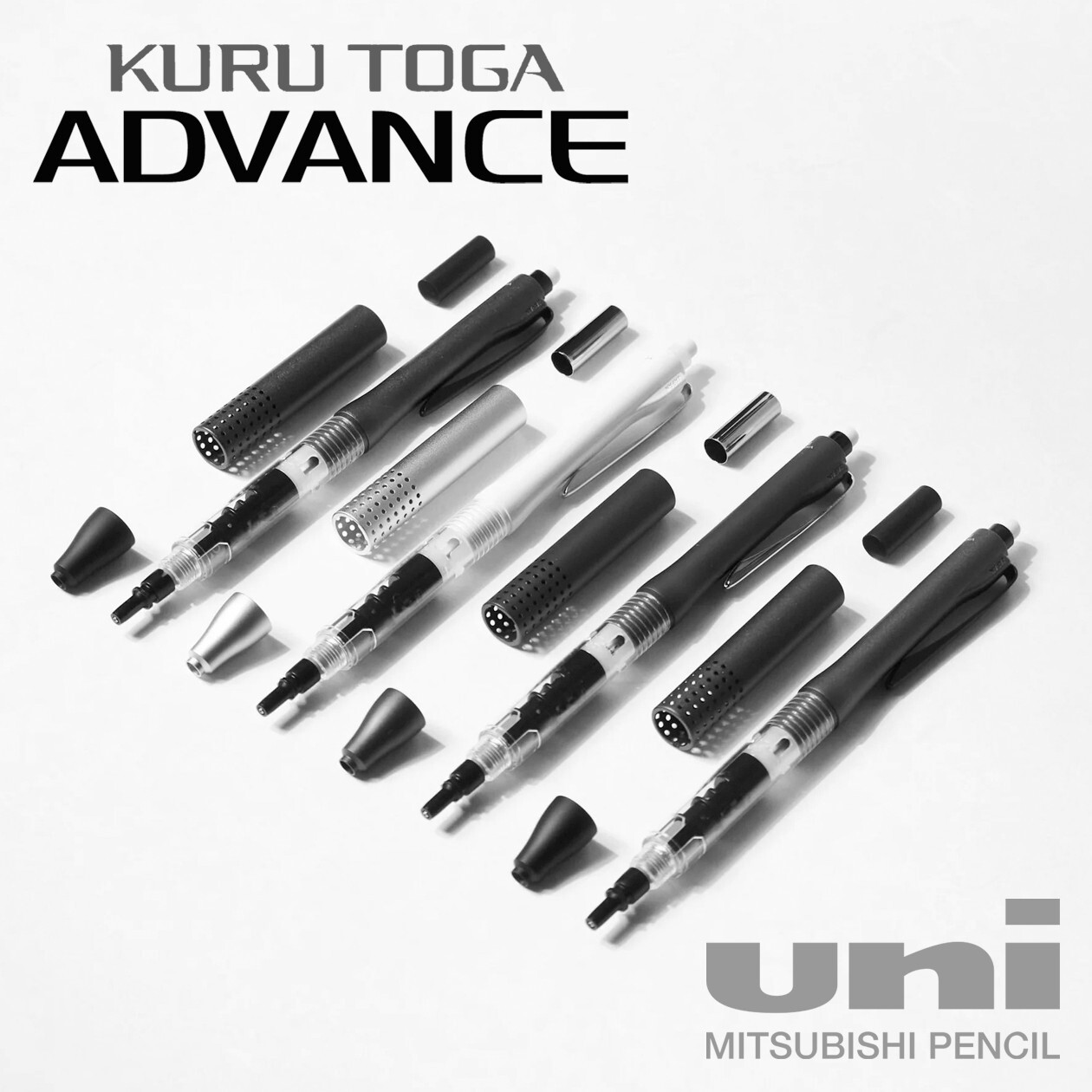 MItsubishi Uni-Ball KURU TOGA ADVANCE Mechanical Pencil (0.3mm) Black Japan Made