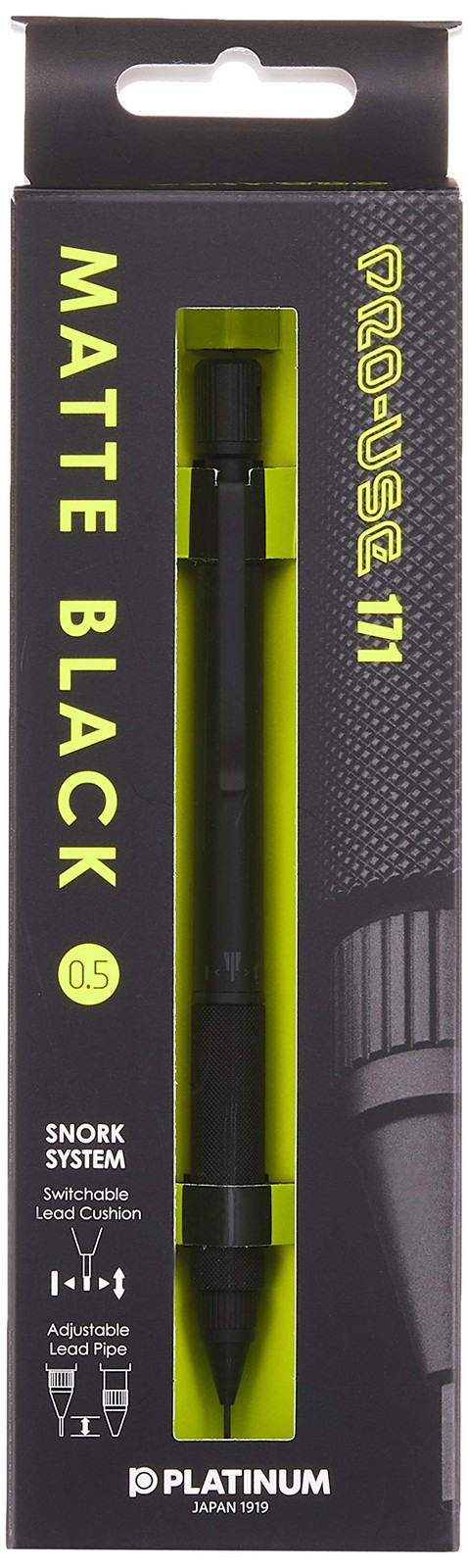 Pro Use 171 Mechanical Pencil Matt Black 0.5 mm MSDA-2500B Platinum