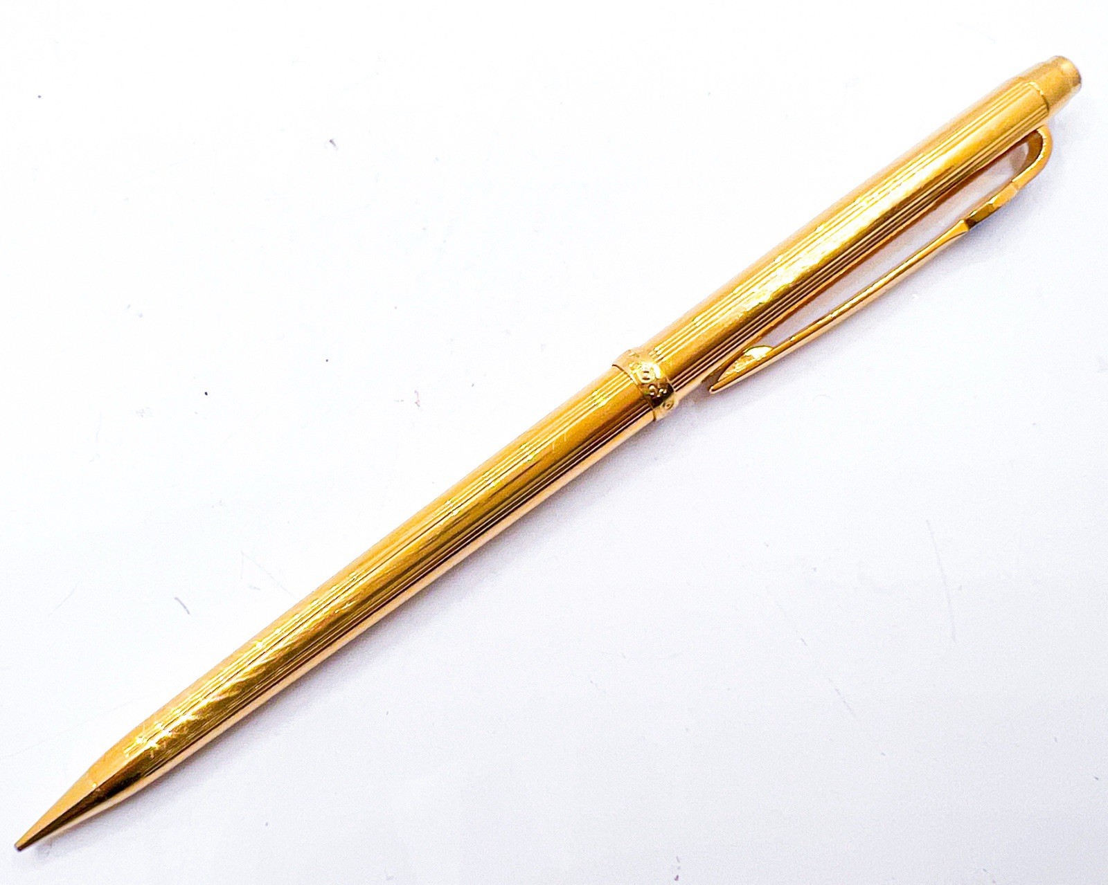 SAILOR Slim Mechanical Pencil Gold Plated 0.5mm Push Cap Full Metal