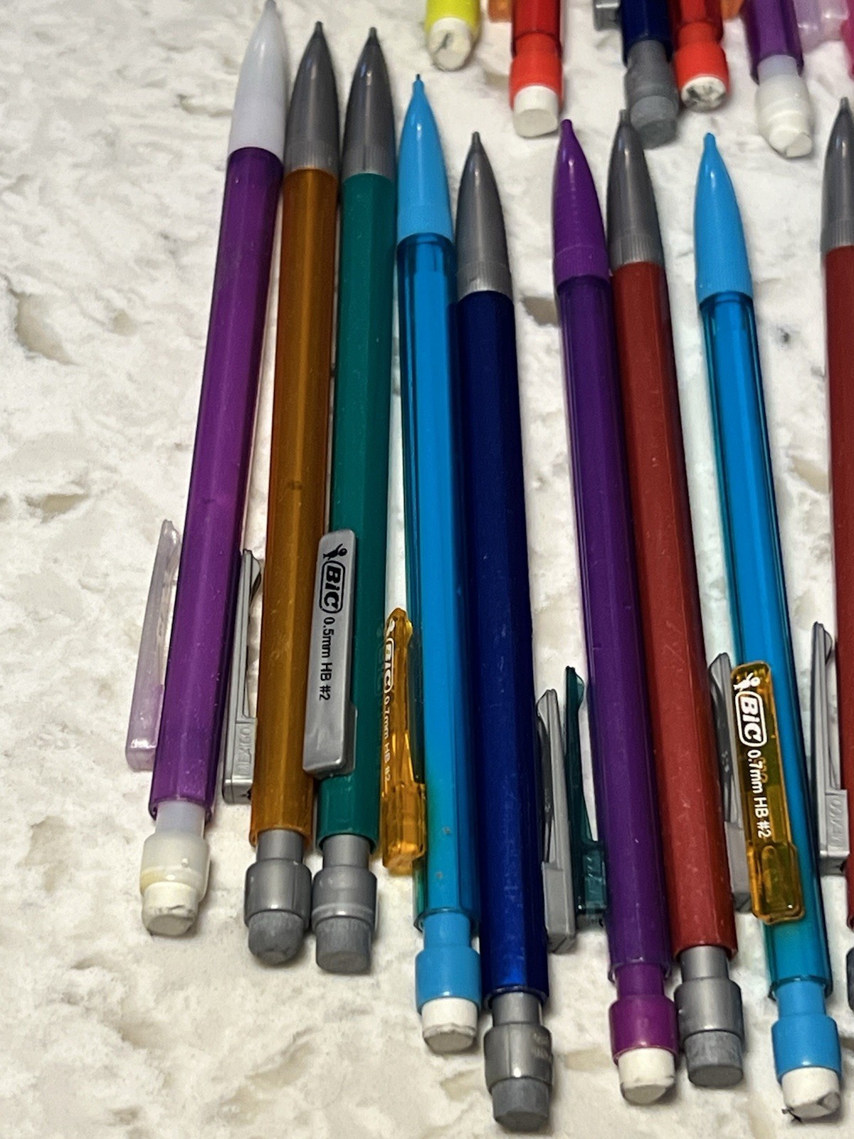 BIC Mechanical Pencil Lot 50+ Mixed 0.5mm 0.7mm #2 Bulk School Office Kids