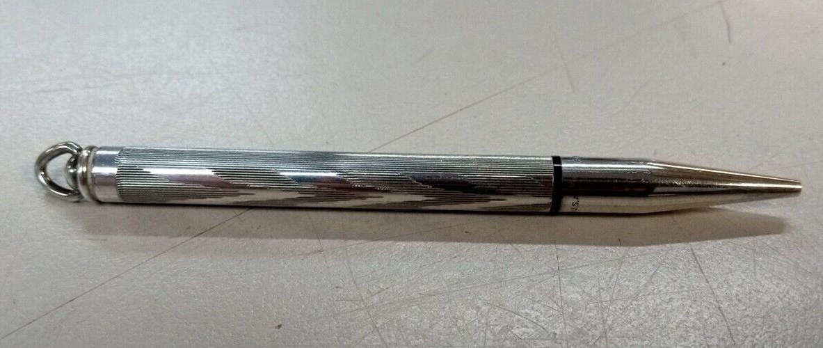 Vintage AXT 925 sterling silver small mechanical pencil PENDANT COLLECTORS USA