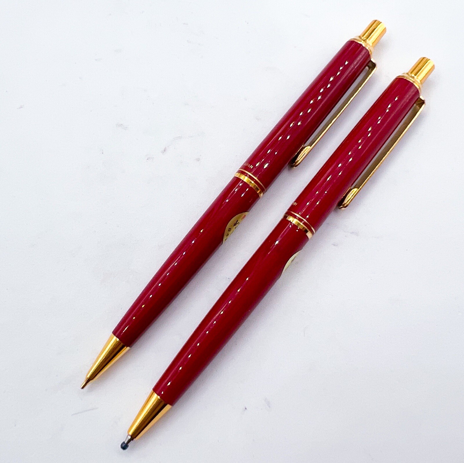 NOS rare Pilot Red Mechanical Pencil Ballpoint Pen price tag With Box