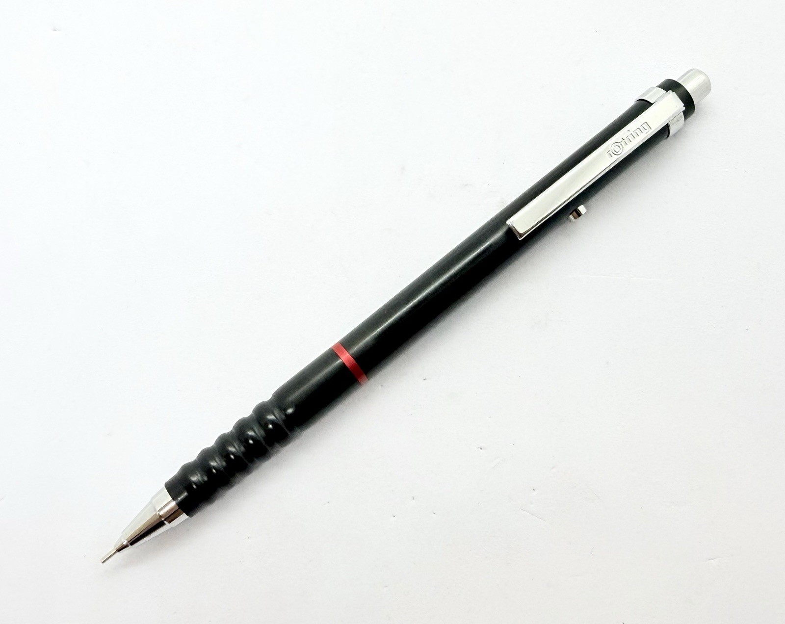 NOS Rotring Tikky 502 170 Black Metallic Double Push mechanical pencil 0.5mm Box