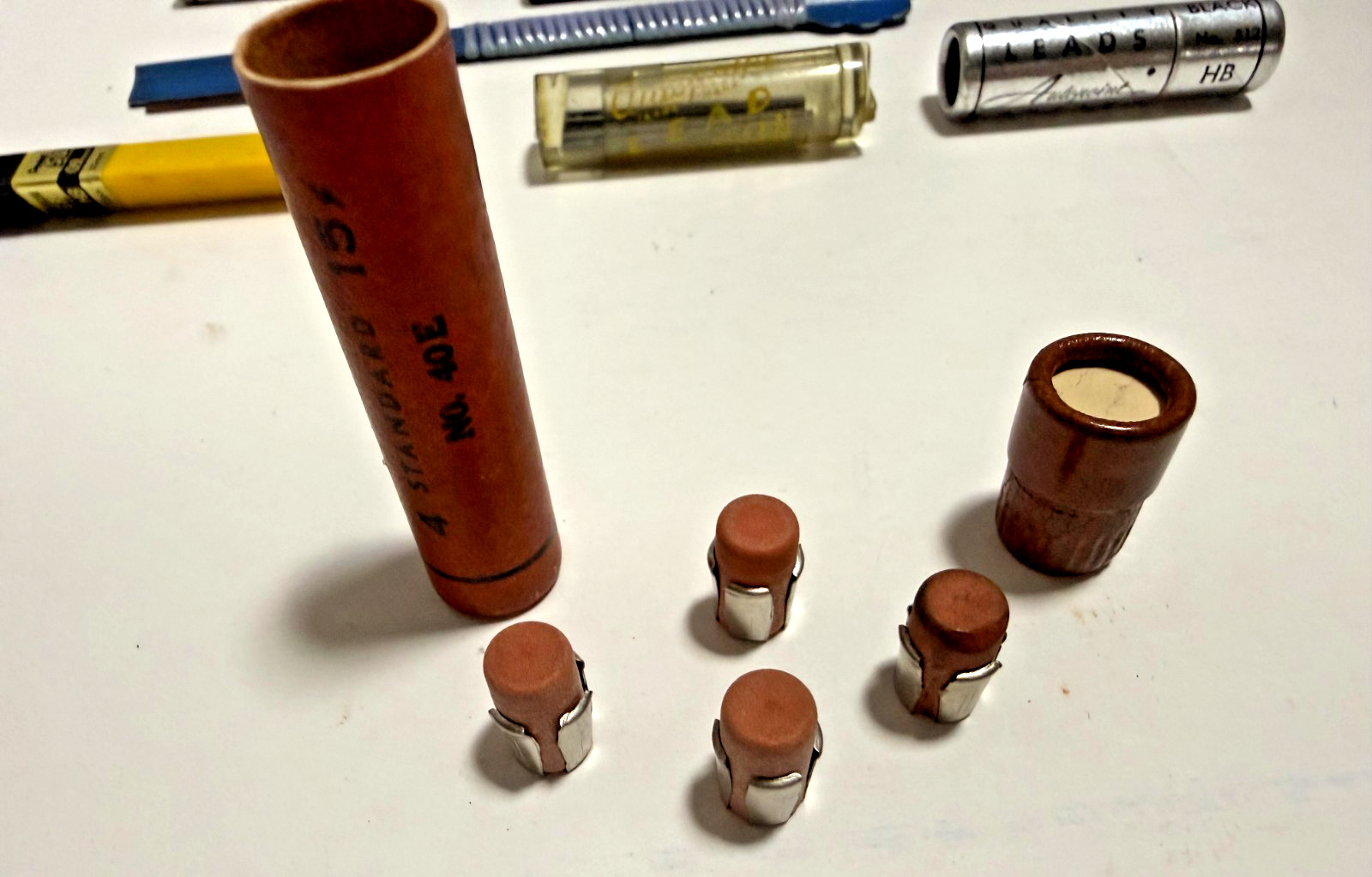 Vintage Mixed Lot Drafting Lead Holder Pencil Erasers Autopoint Leads