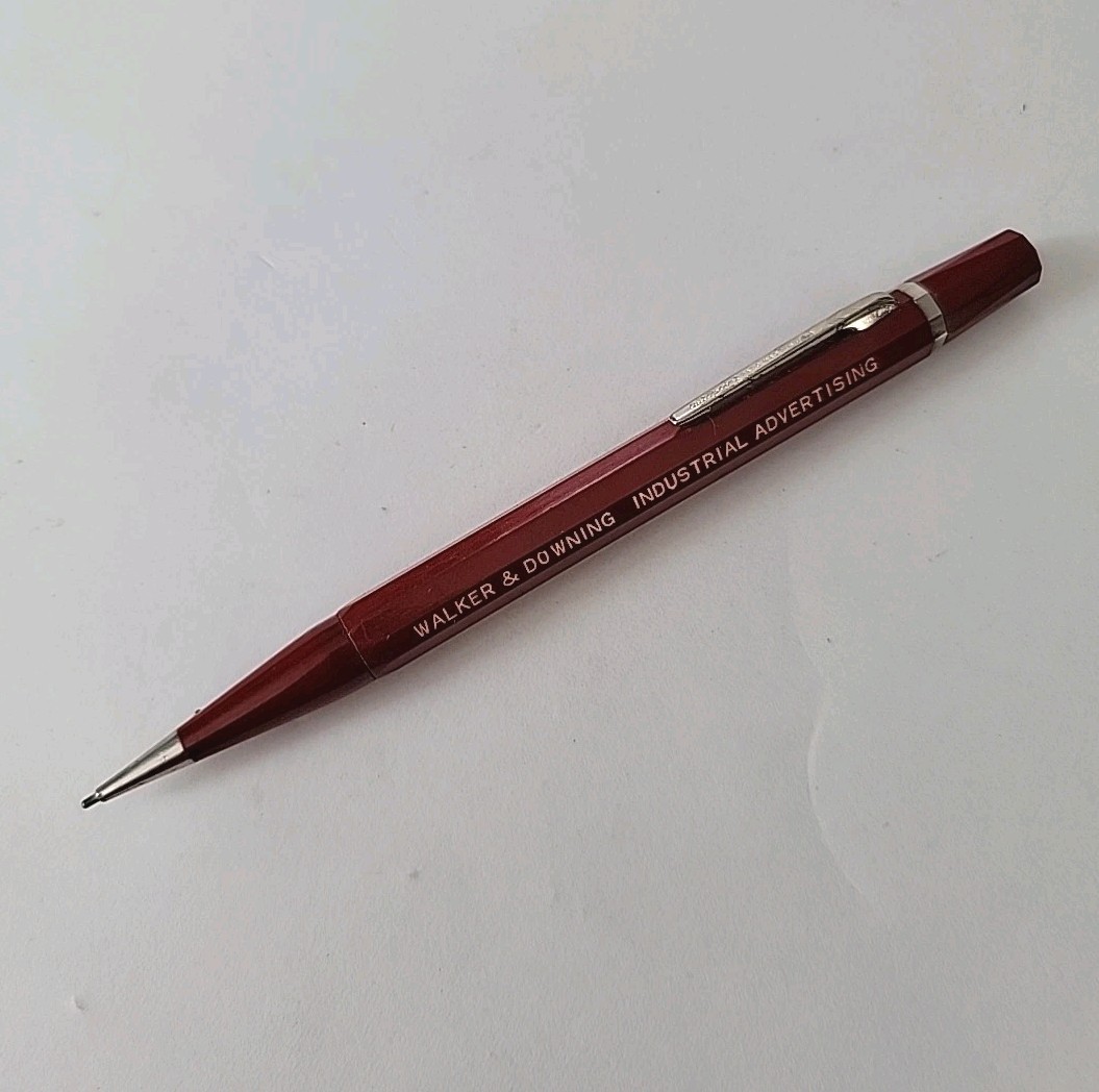 Vintage Large Autopoint Walker Downing Industrial Advertising Mechanical Pencil