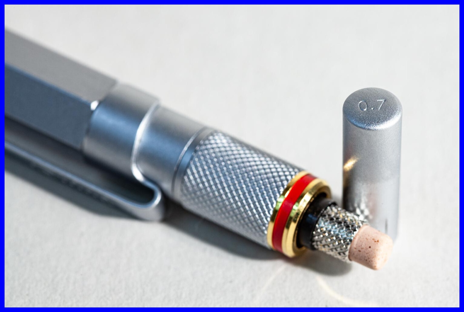Perfect 1990s Rotring 600 Mechanical Pencil In Silver & Gold For 0.7Mm Leads