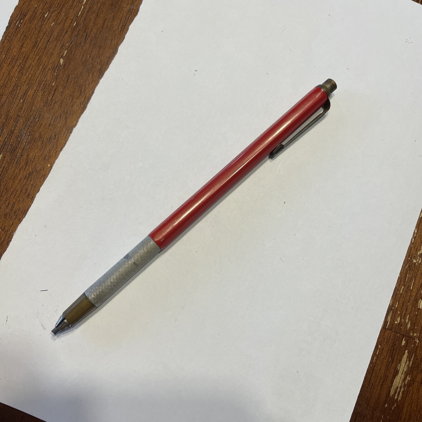 Koh I Noor Technigraph 5611 Drafting Mechanical Pencil Italy Red W/ Refills
