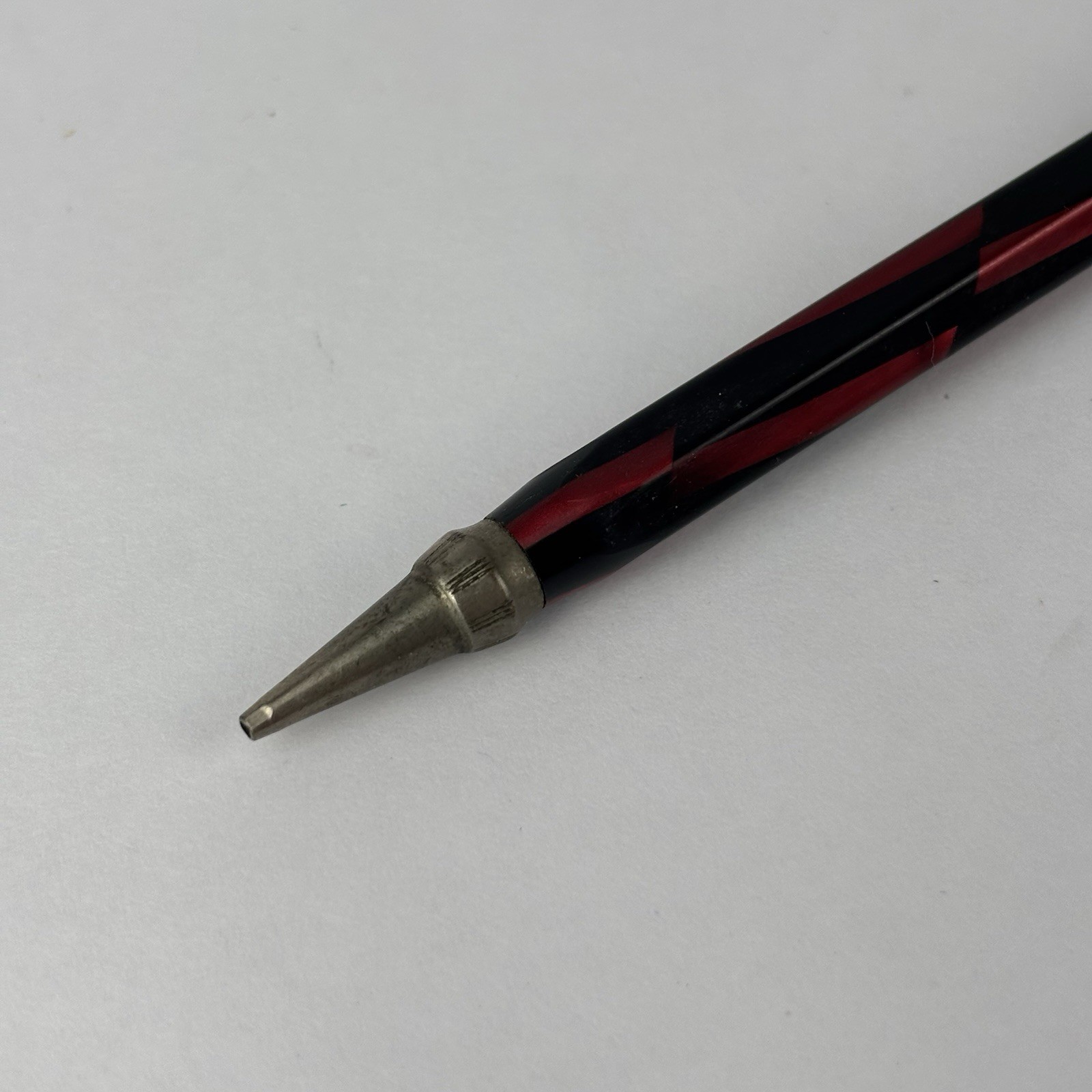 Vintage Celluloid Red Burgandy and Black Eversharp Mechanical Pencil Art Deco