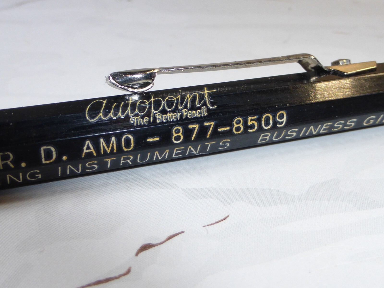 Vintage Circa 1960s Autopoint Sales Giveaway 0.5mm/0.9mm Mechanical Pencil #2108