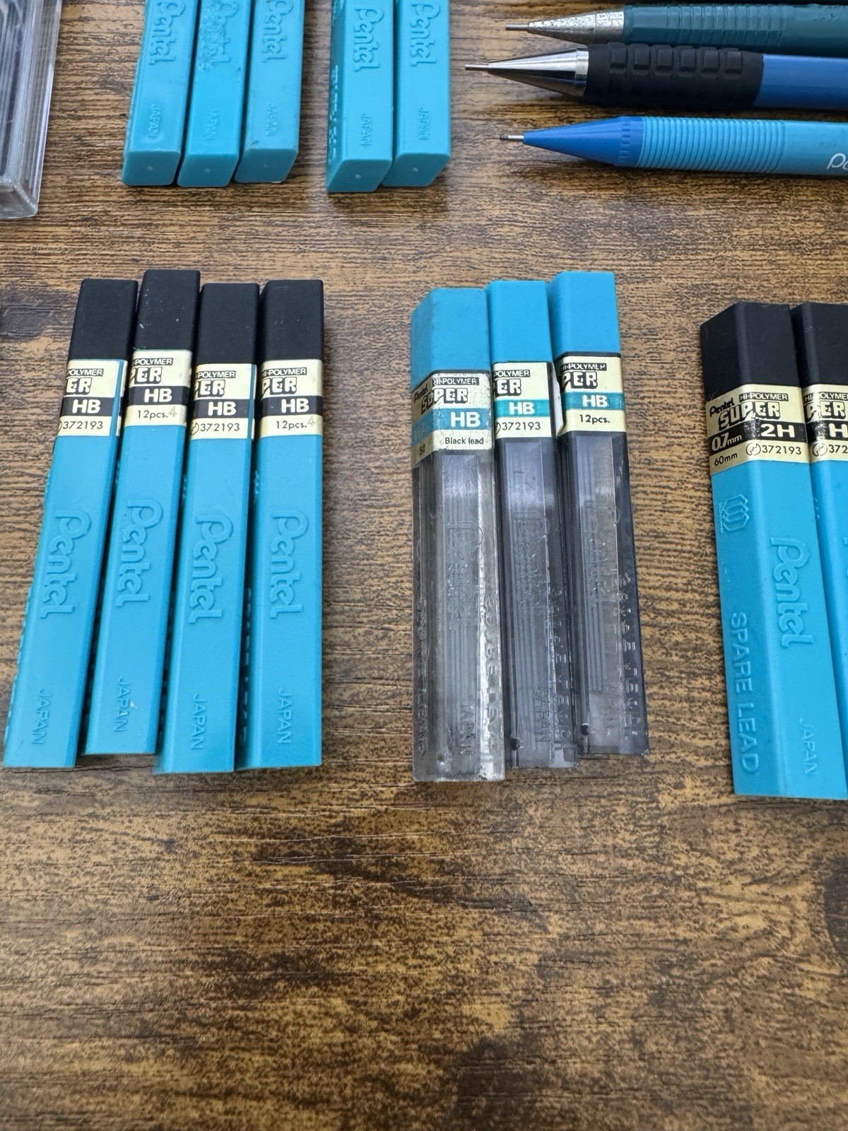 PENTEL Mechanical Pencil 0.7 mm Blue P207 A127 A3DX extra Lead & Erasers Refills