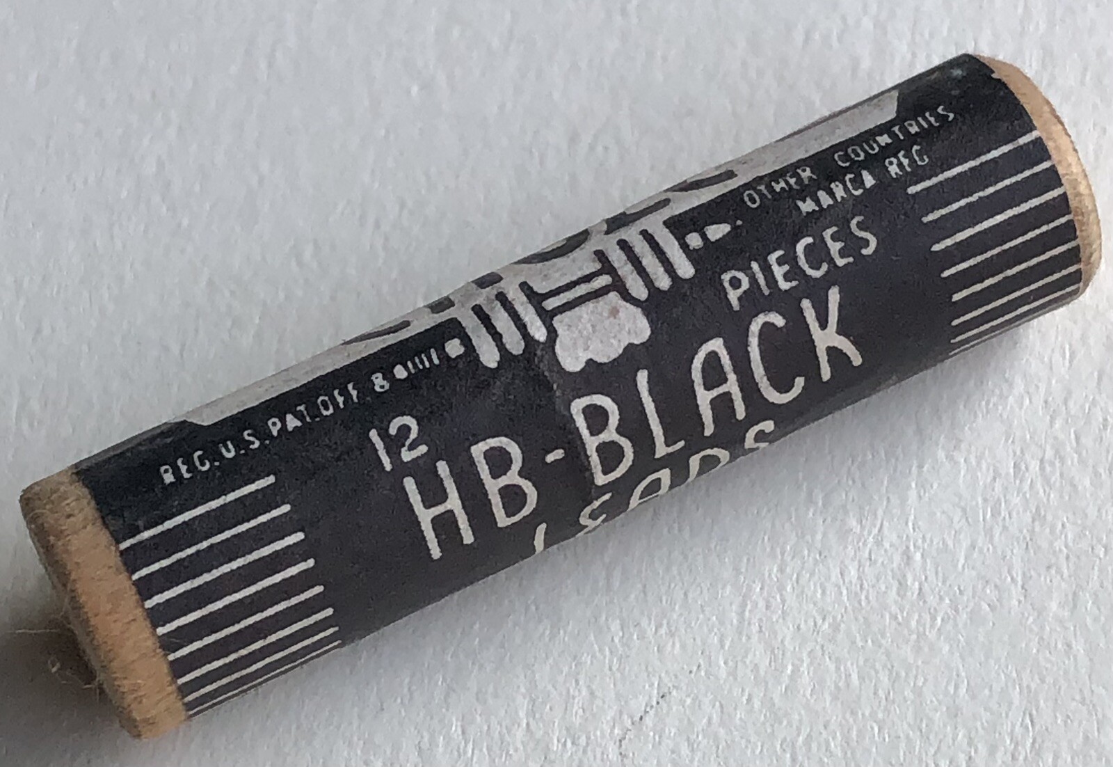 Vintage EAGLE Pencil Co. HB Black Mechanical Lead 1.18mm NOS 12pk Wood Tube USA