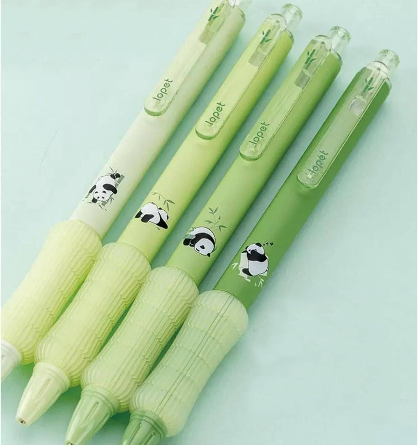 4 Pcs Mechanical Pencils 0.5Mm Cute Panda Mechanical Pencil Kawaii Cartoon Penci