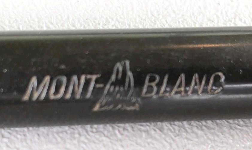 Antique Mont Blanc Pencil Lead Holder Circa 1930s Hard Rubber Round 6 Inches HTF