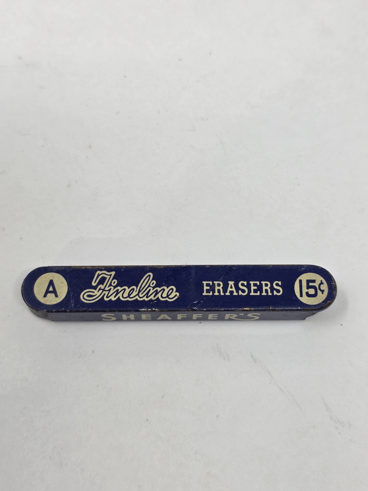 Vintage Sheaffer’s Fineline A Erasers Tin 15 cents