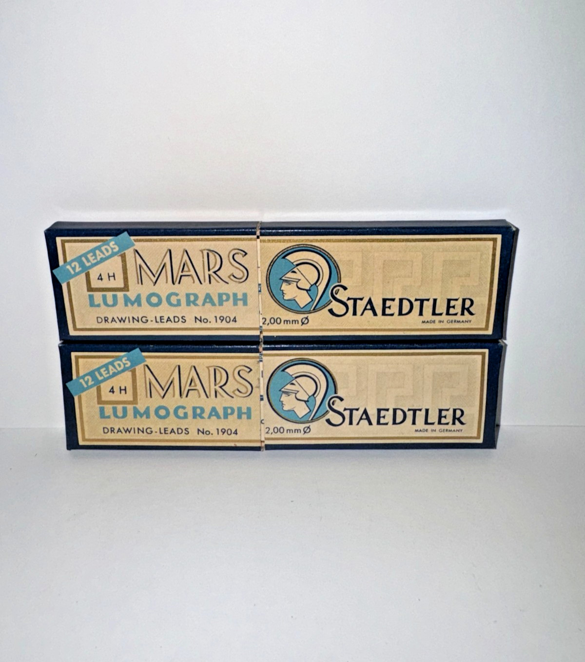 Vintage Mechanical Drawing Leads No 1904 4H Staedtler Mars Lumograph Germany NOS