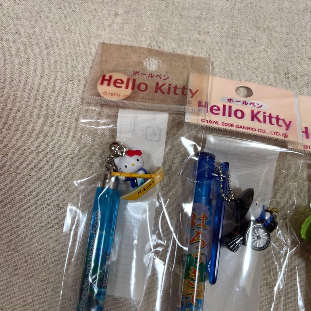 [Rare] Local Hello Kitty Ballpoint Pen Kyoto Limited Heisei Retro 3 Pieces
