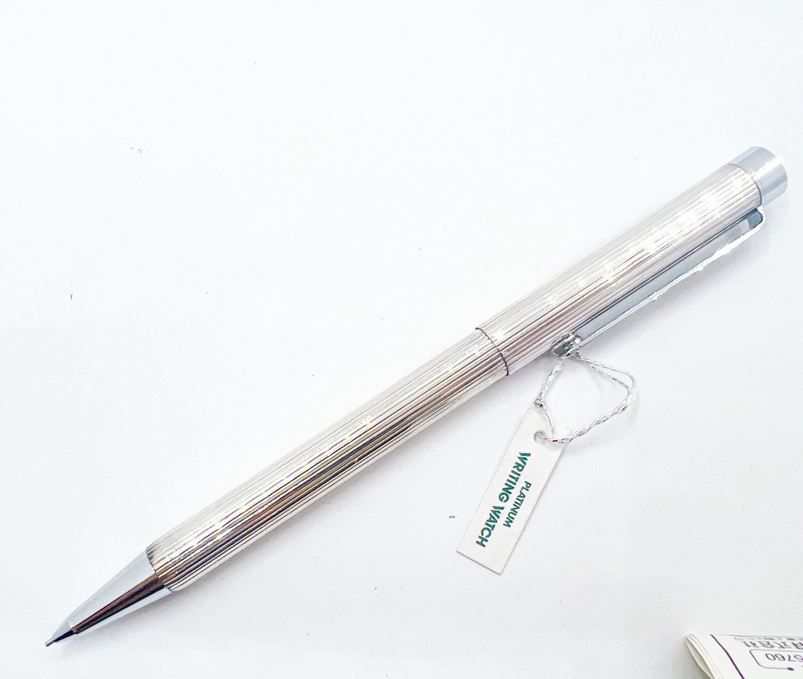 new Platinum silver Plated Mechanical Pencil Sliding Sleeve Watch Functional