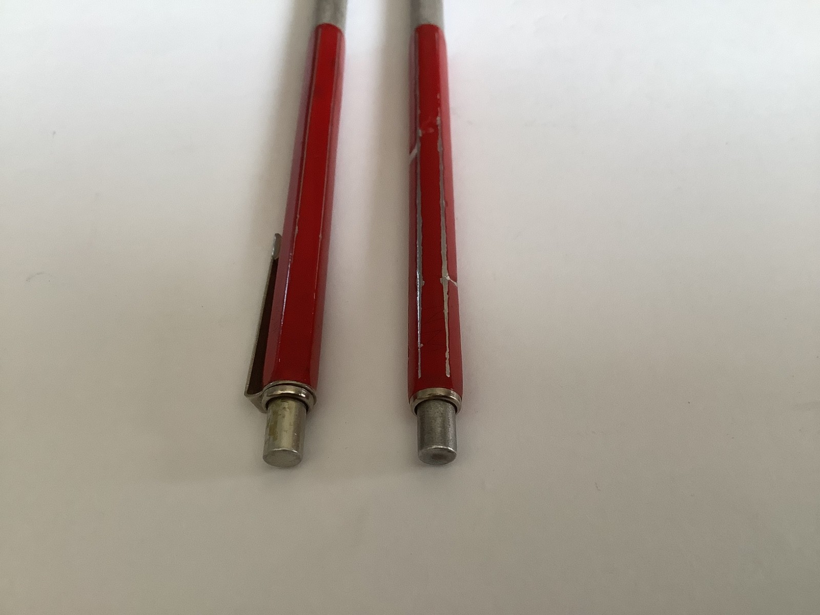 Vintage Drafting Drawing Mechanical Pencil Red Italy Lot of 2 KOH-I-NOOR 5611