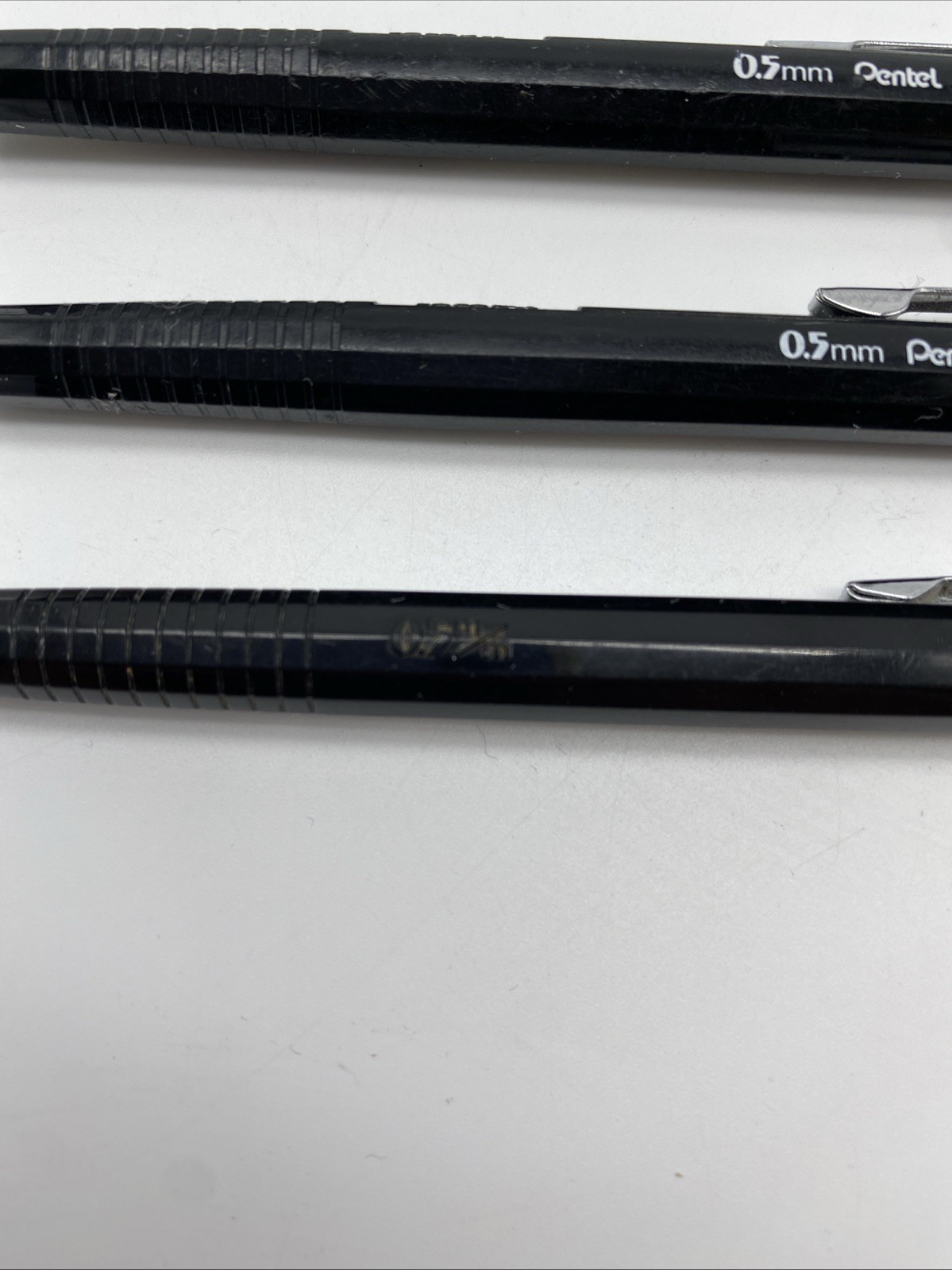 Vintage Pentel 0.5mm P205 3 Pack Drafting Mechanical Pencils Japan 14 35 39