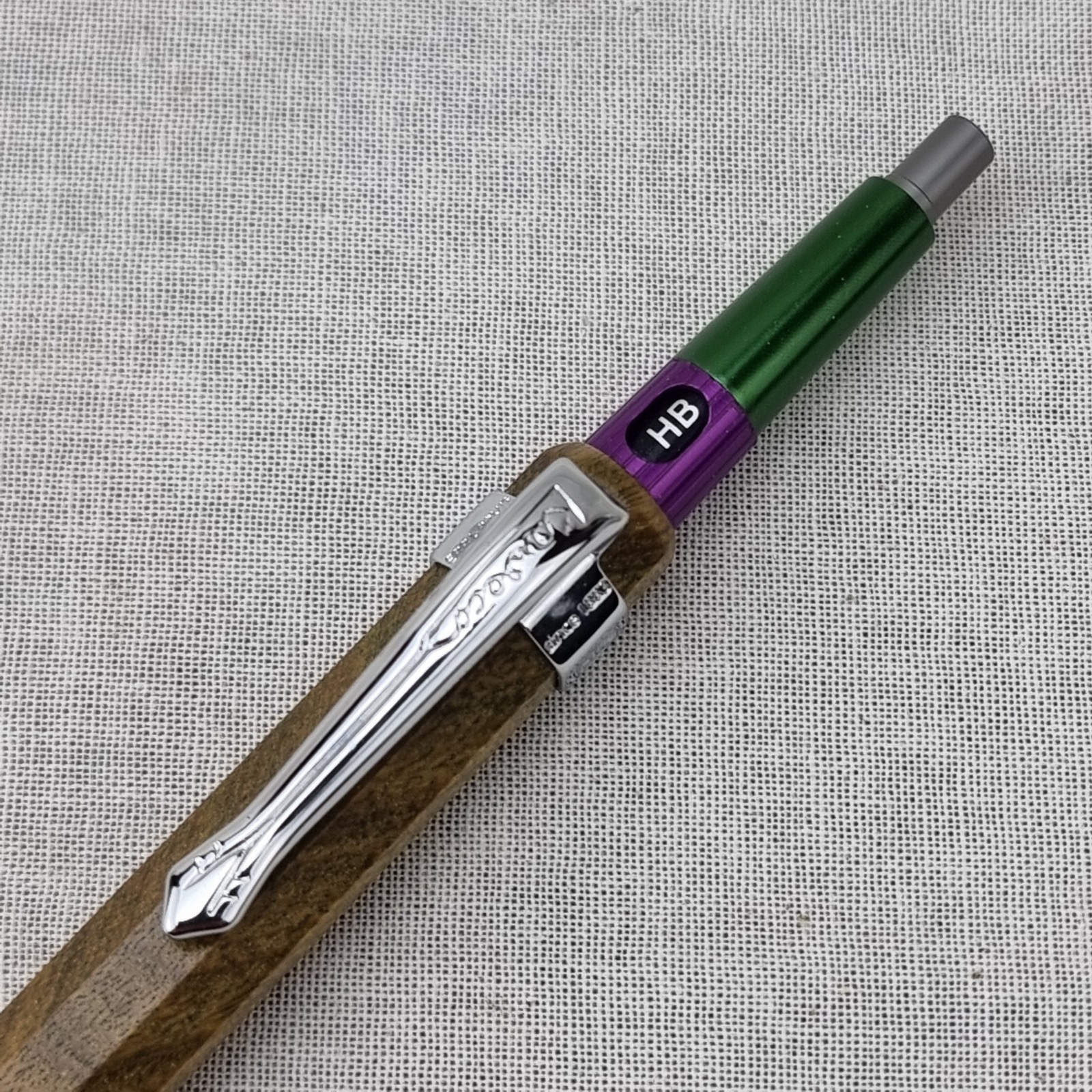Hand Crafted Pentel PG5 Mechanical Pencil with Octagonal Wood Barrel